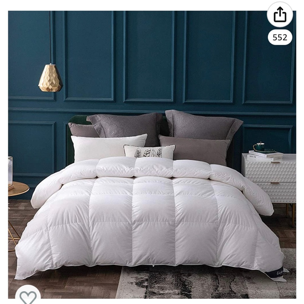 Globon White Goose Down Comforter/Blanket King